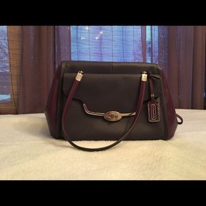 NWOT Coach purple medium satchel